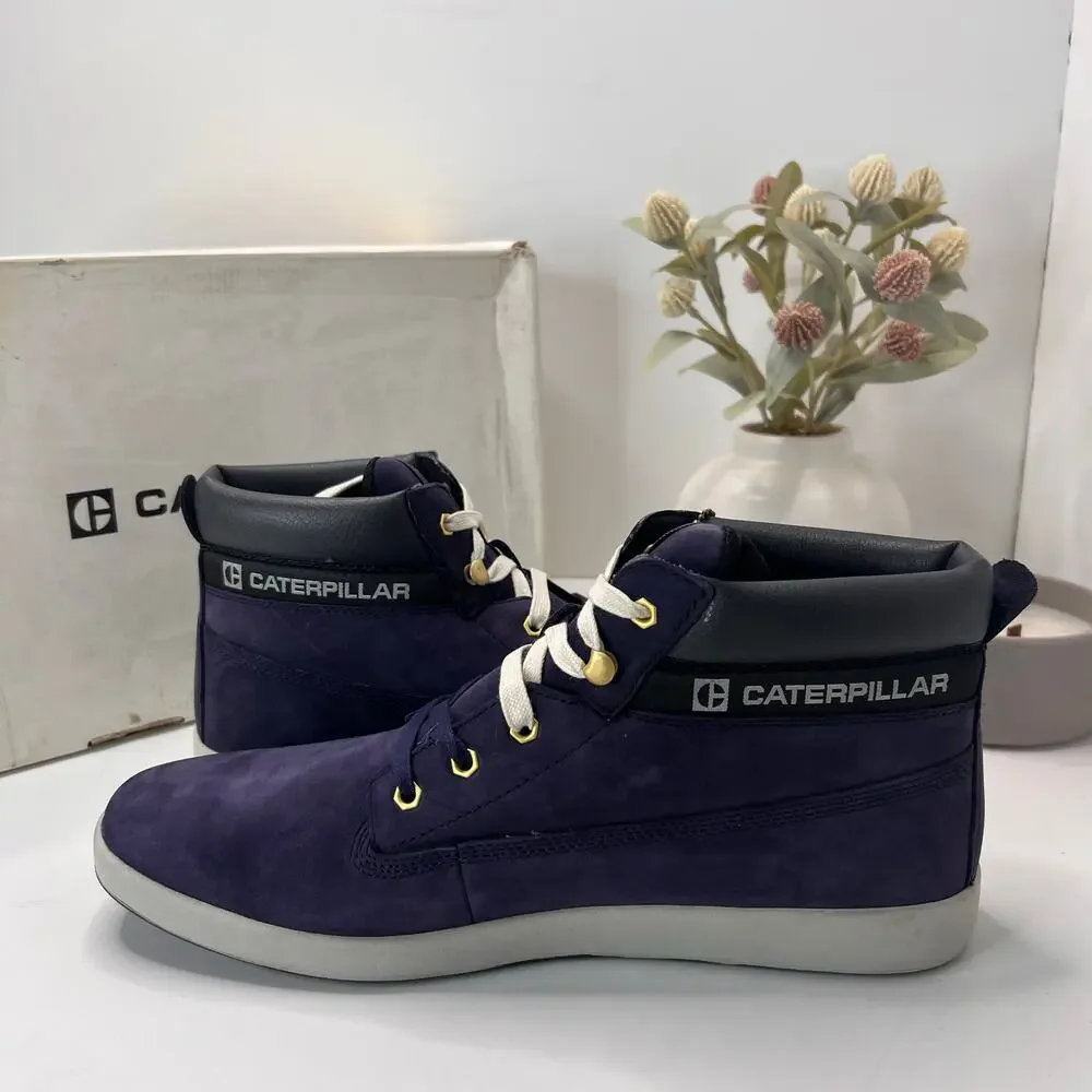Caterpillar Poe Chukka Suede Leather Boot Evening Blue P717727 Men's 12 M NWD